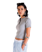 Essential cropped henley