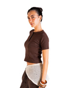 Essential cropped henley