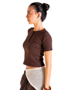 Essential cropped henley