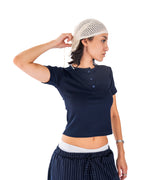 Essential cropped henley