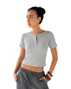 Essential cropped henley