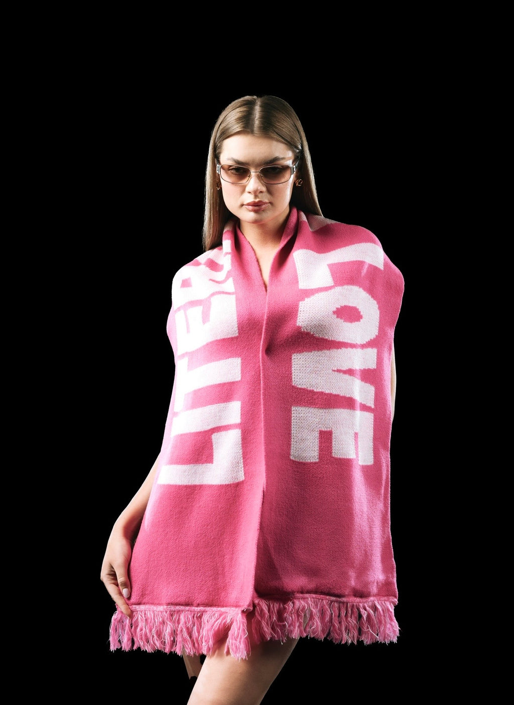 Pink scarf