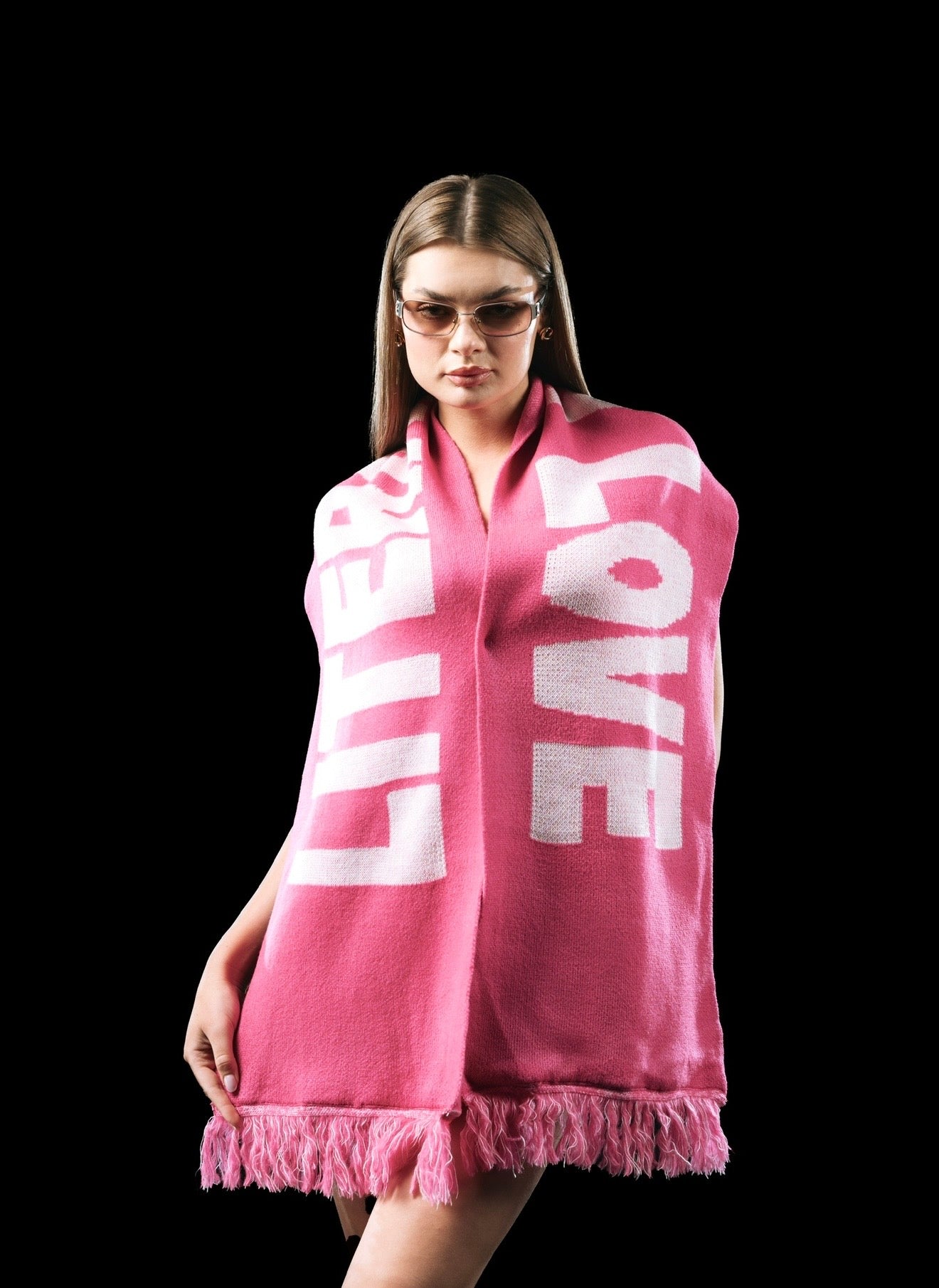 Pink scarf