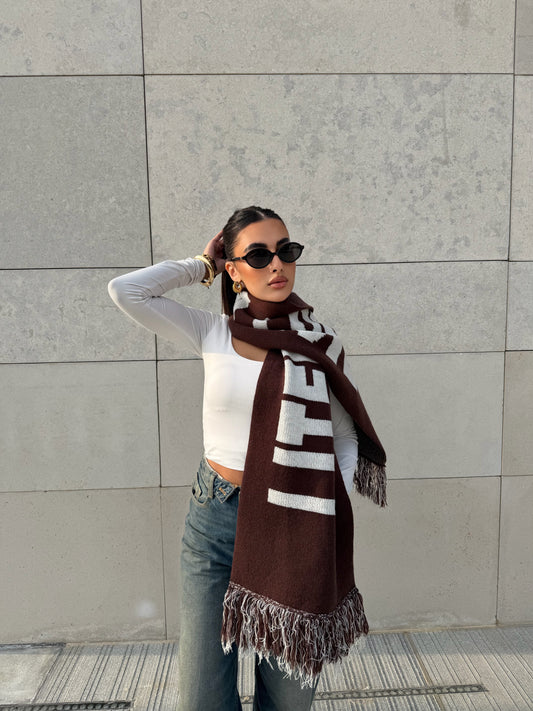 Brown scarf