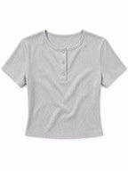 Essential cropped henley
