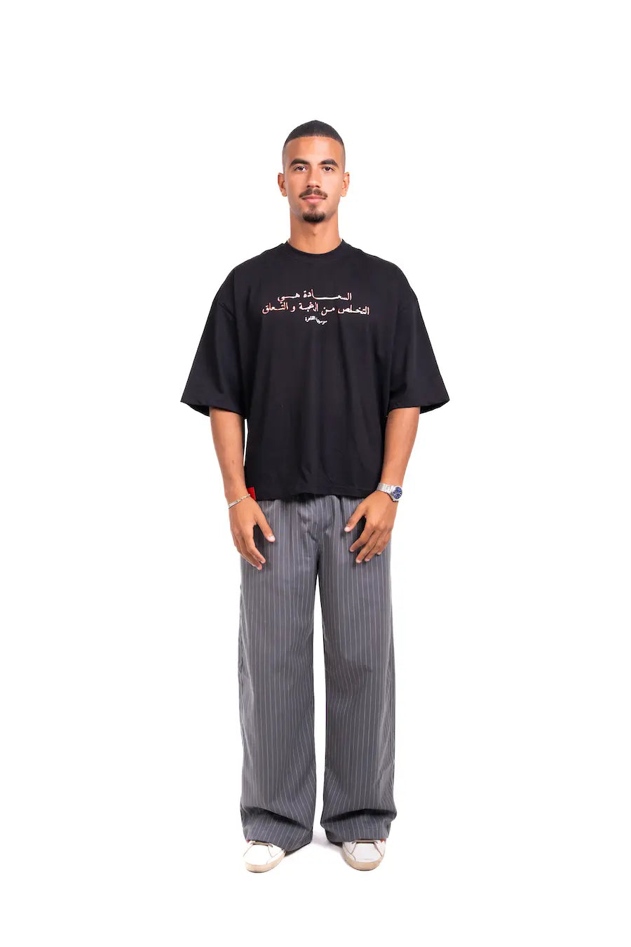 Grey Stripped Pants