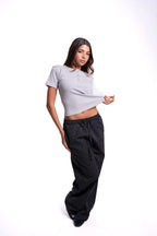 Essential cropped henley