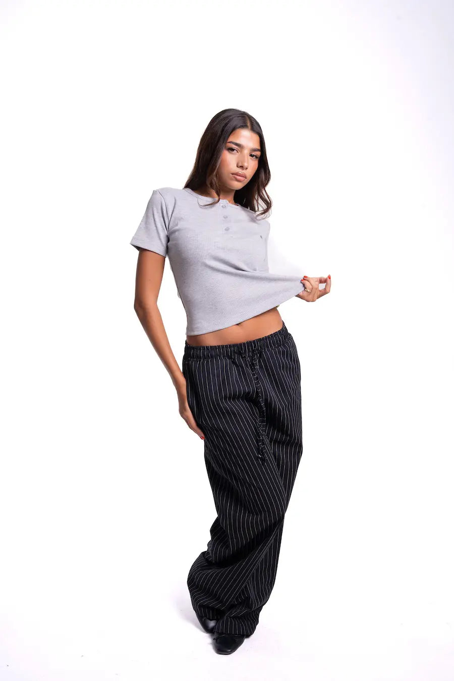 Essential cropped henley