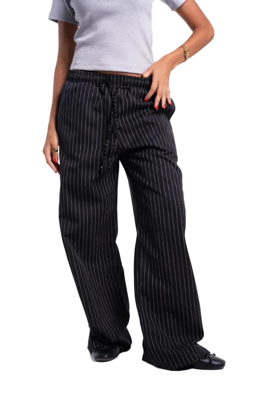 Navy Stripped Pants