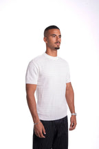 white Waffle Knit
