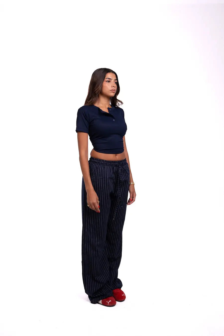 Essential cropped henley