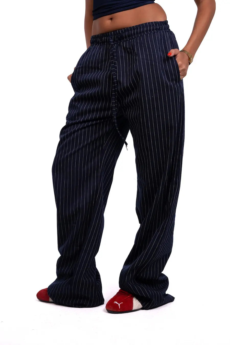 Navy Stripped Pants