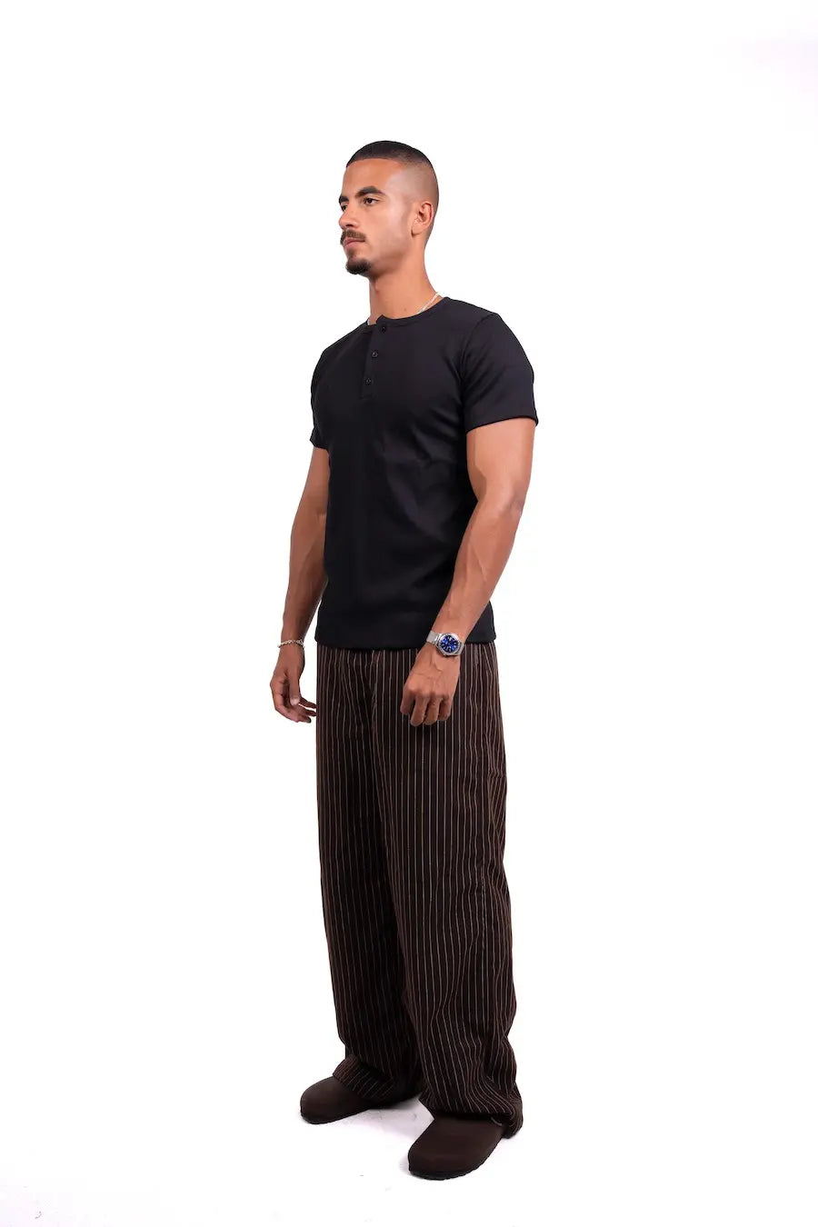 Brown Stripped Pants