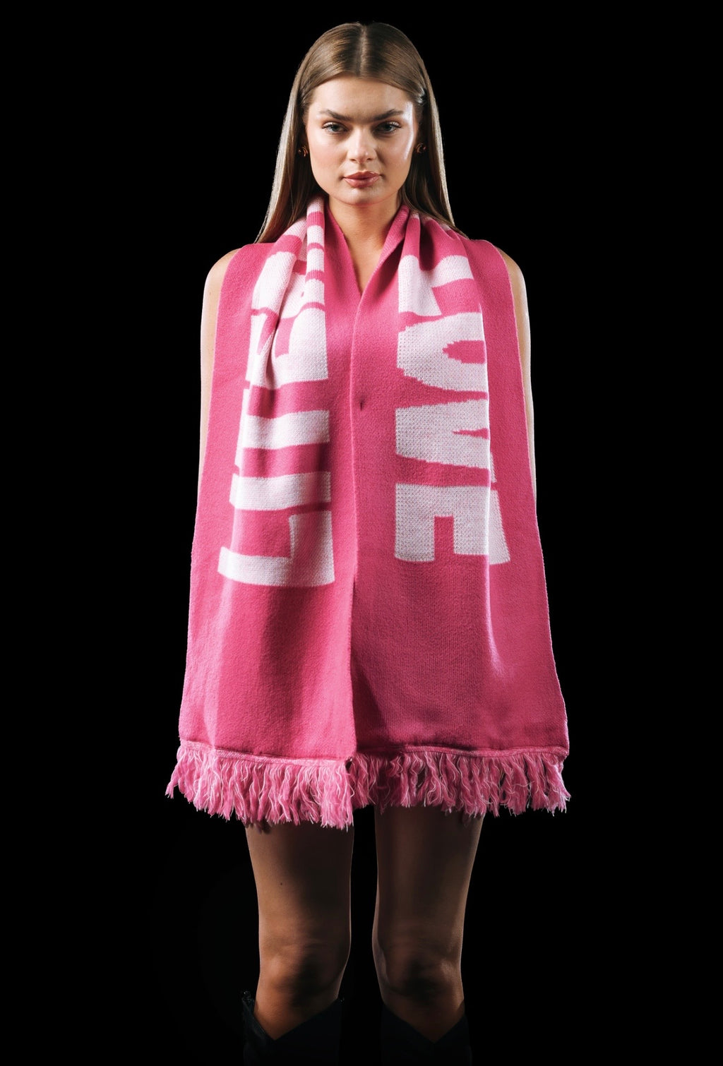 Pink scarf