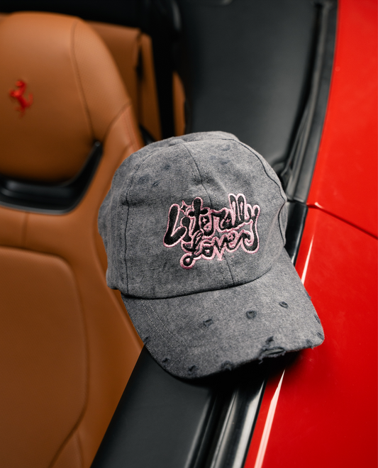 Literally Love Grey Cap