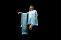 Baby blue scarf