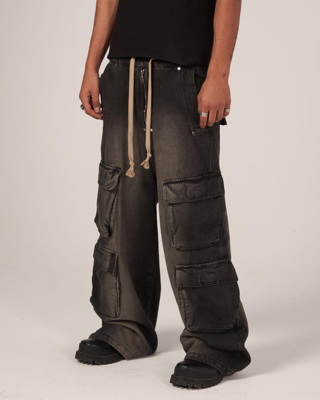 THE REAL BAGGY BLACK DENIM