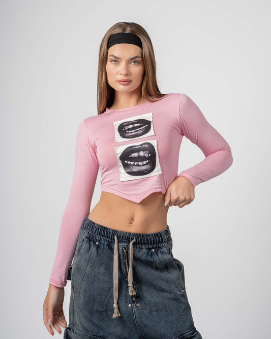 DOUBLE LOVE PINK TOP