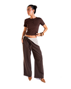 Brown Stripped Pants