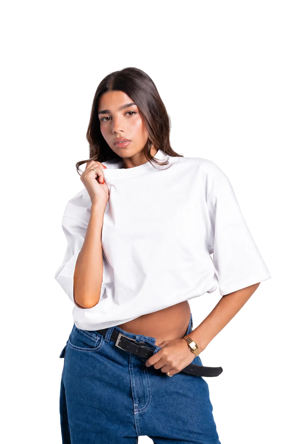 White Oversize tee